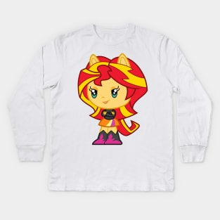 Equestria Girls Sunset Shimmer Kids Long Sleeve T-Shirt